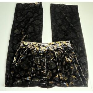 Veronica Beard Edia Velvet Wide Leg Pants Sz 12 $495